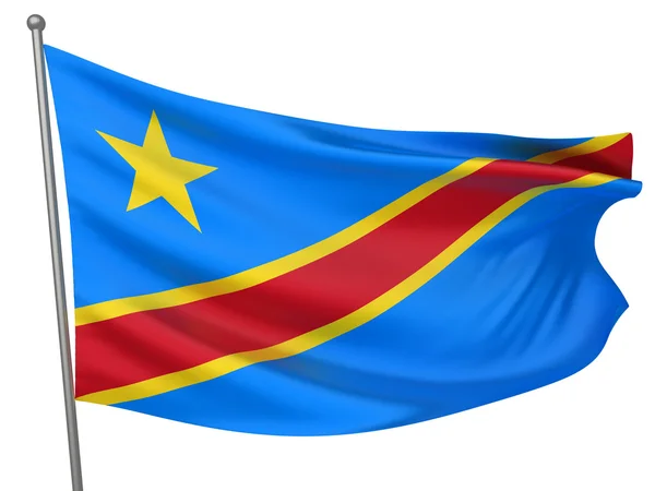 stock image Congo, Democratic Republic Flag