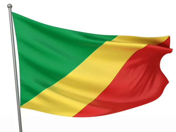 Congo, Republic Flag — Stock Photo, Image