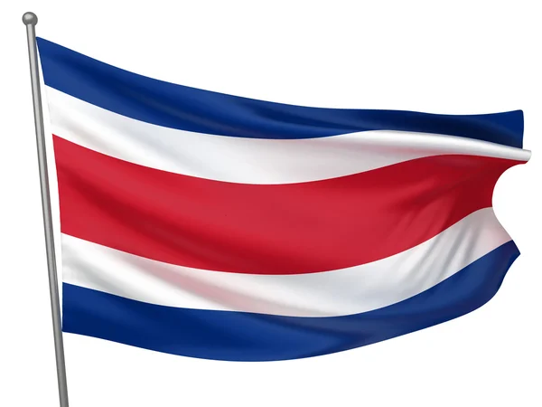 Εθνική σημαία της Κόστα Ρίκα — Φωτογραφία Αρχείου