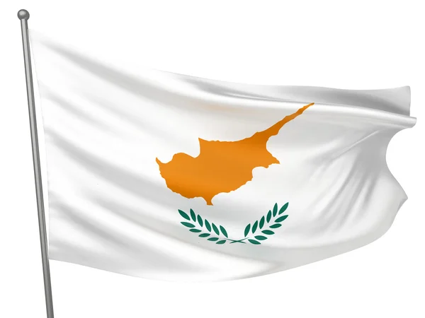 Національний Прапор Кіпру — стокове фото