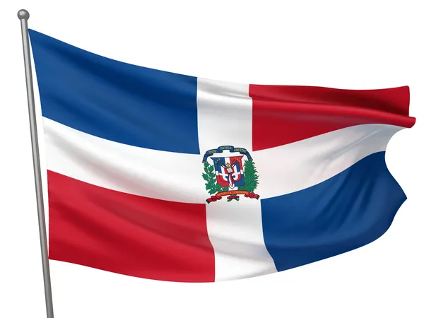 Dominican Republic National Flag — Stock Photo, Image