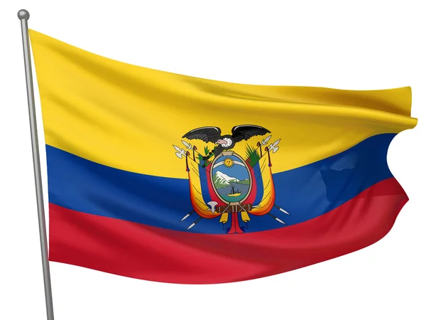 Bandera Nacional de Ecuador — Foto de Stock