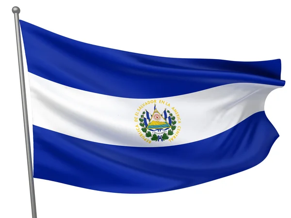Сальвадорский национальный флаг — стоковое фото