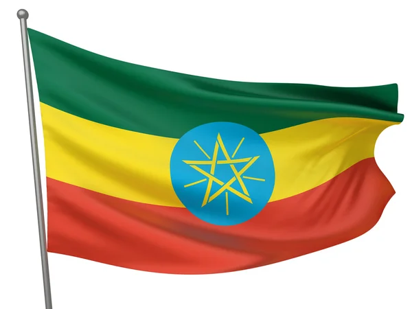 stock image Ethiopia National Flag