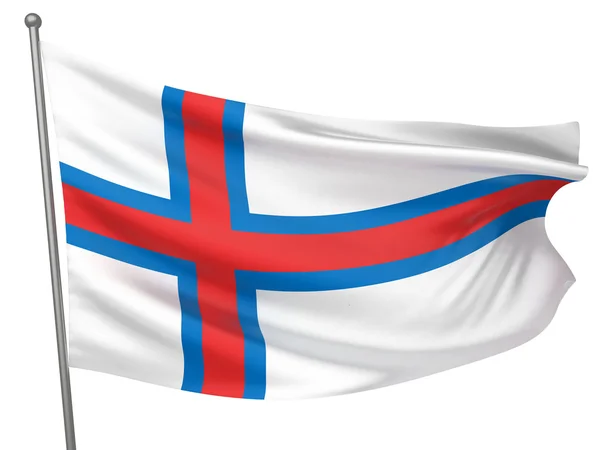 Bandiera nazionale delle Isole Faroe — Foto Stock