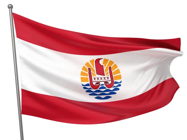 French Polynesia National Flag — Stock Photo, Image