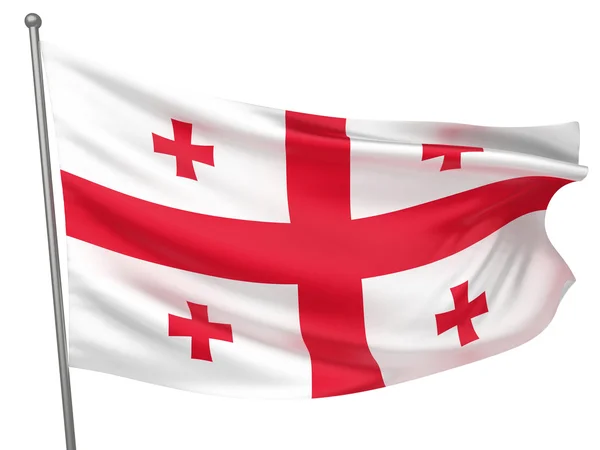 Національний прапор Грузії — стокове фото