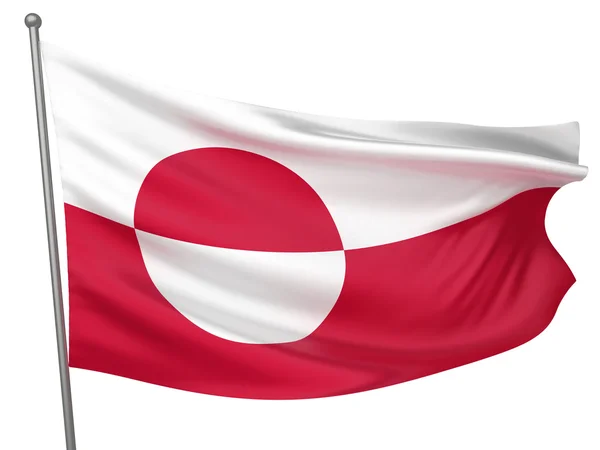 Bandera Nacional de Groenlandia — Foto de Stock