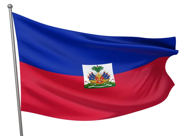 Národní vlajka Haiti — Stock fotografie