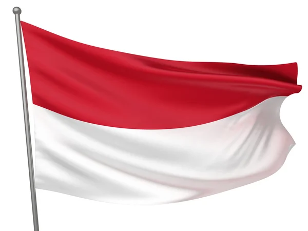Národní vlajka Indonésie — Stock fotografie