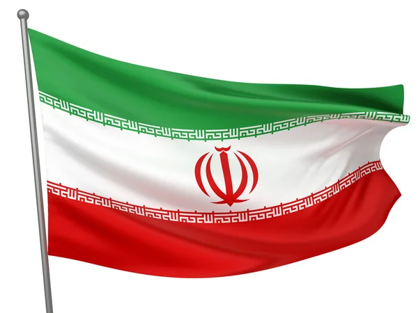 Írán národní vlajka — Stock fotografie