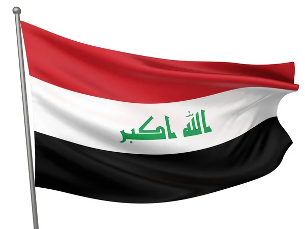 Bandiera nazionale irachena — Foto Stock
