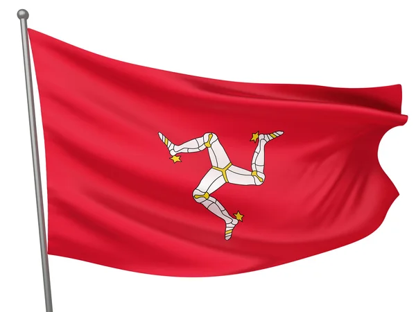 Národní vlajka ostrova man — Stock fotografie