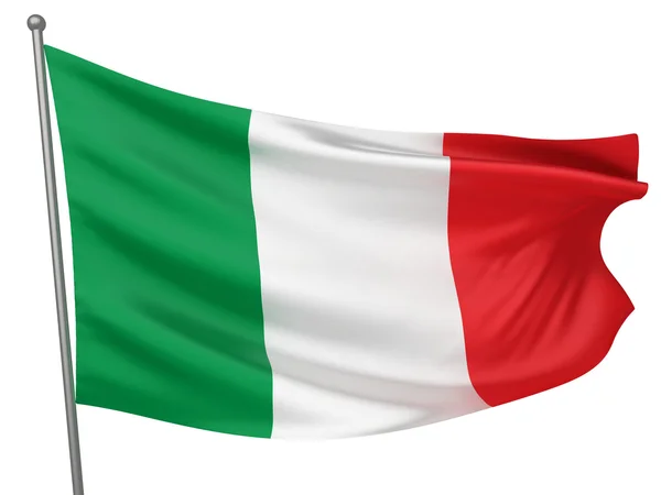 Italien nationella flagga — Stockfoto
