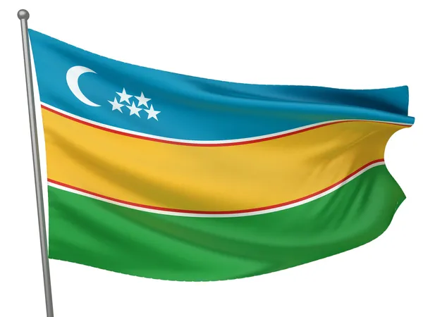 Karakalpakstan ulusal bayrak — Stok fotoğraf