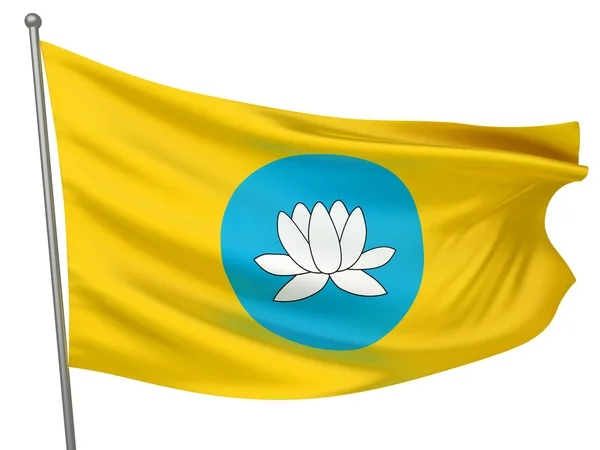Bandeira Nacional de Kalmykia — Fotografia de Stock