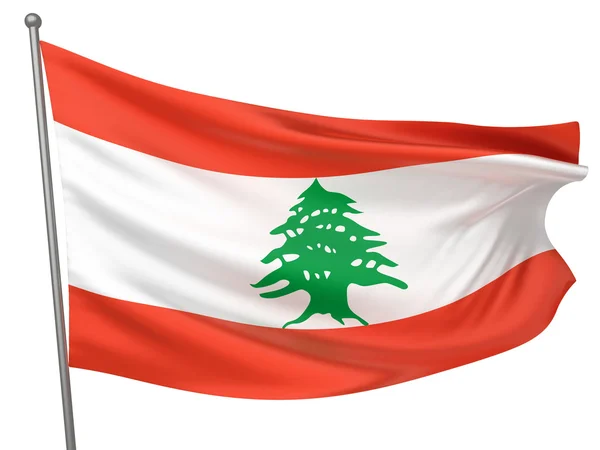Lebanon National Flag — Stock Photo, Image