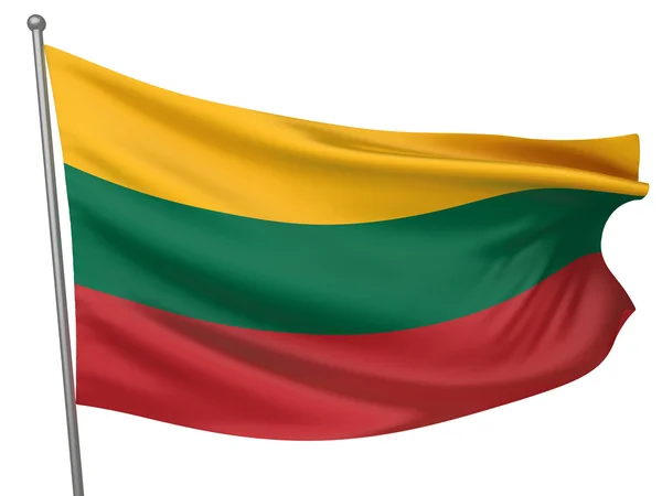 लिथुआनिया राष्ट्रीय फ्लॅग — स्टॉक फोटो, इमेज