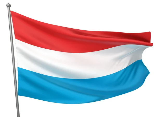 Національний прапор Люксембургу — стокове фото