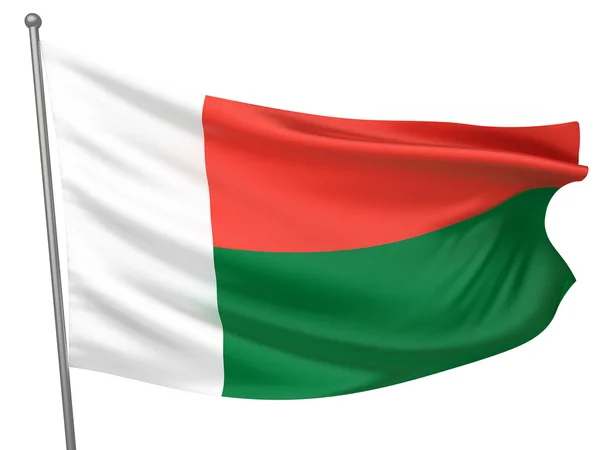 Madagaskar-Nationalflagge — Stockfoto