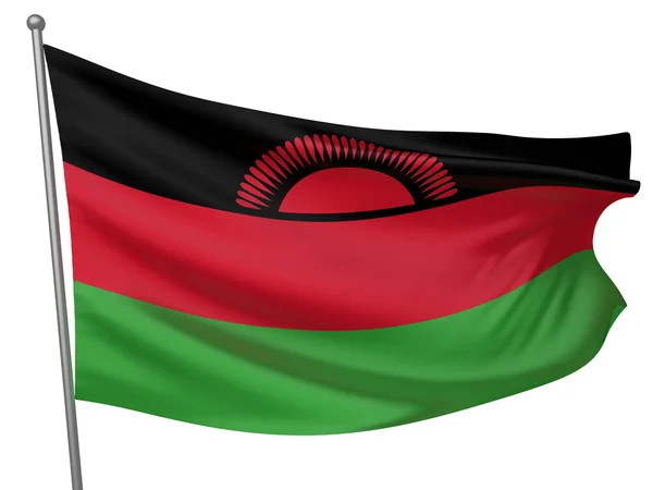 Malawis flagga — Stockfoto