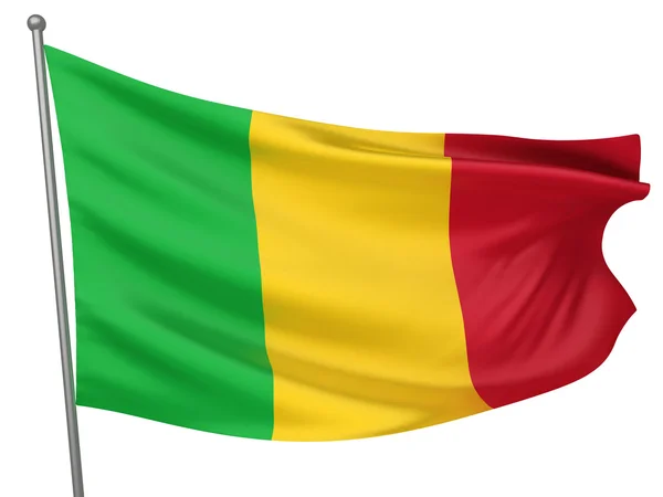 Национальный флаг Мали — стоковое фото
