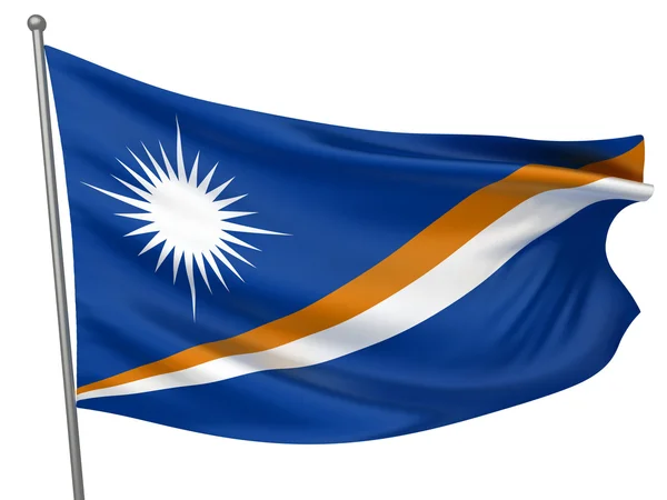 Прапор Маршаллових островів — стокове фото