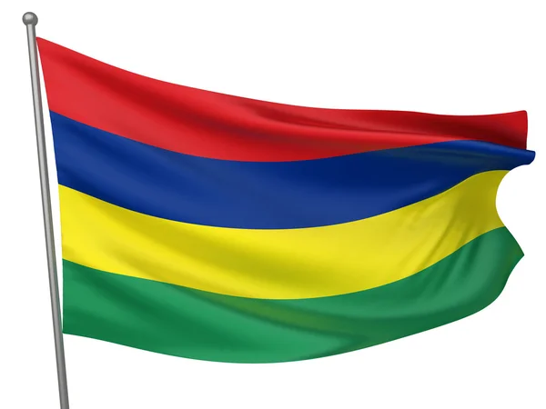 Bandeira Nacional da Maurícia — Fotografia de Stock