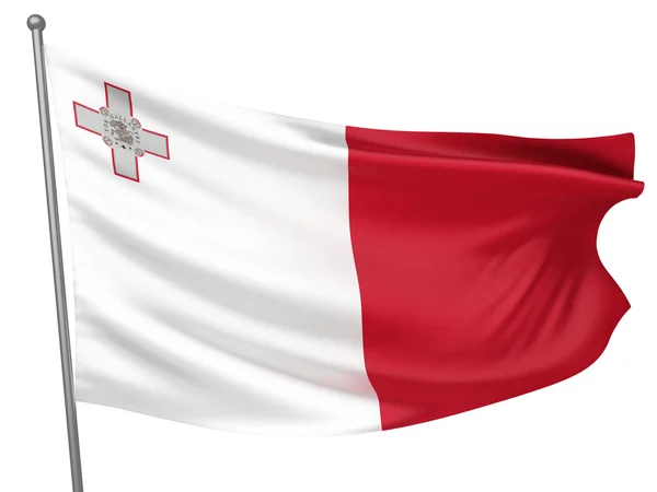 Národní vlajka Malty — Stock fotografie