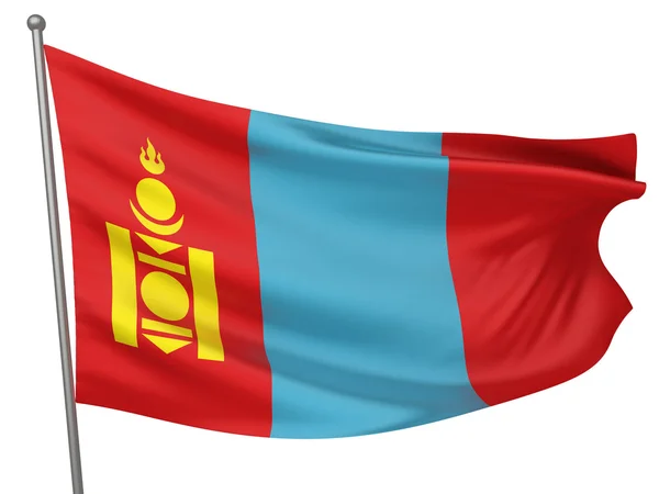 Mongolia National Flag — Stock Photo, Image