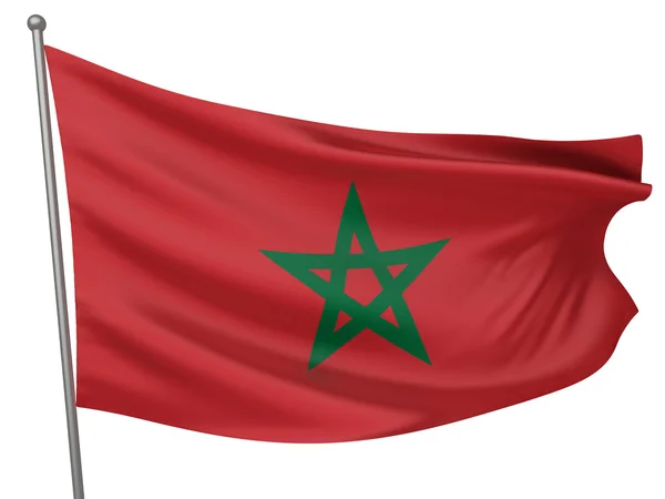 Εθνική σημαία του Μαρόκου — Φωτογραφία Αρχείου
