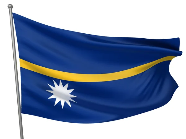 Bandiera nazionale di Nauru — Foto Stock