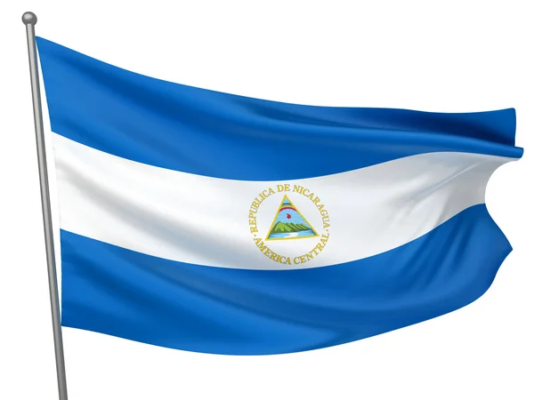 Bandeira Nacional da Nicarágua — Fotografia de Stock