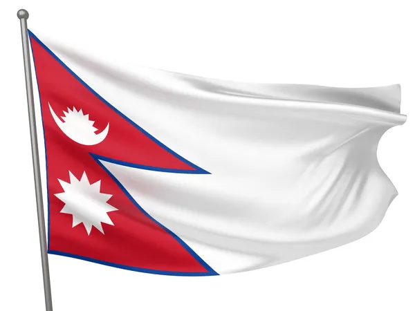 Drapelul Nepalului — Fotografie, imagine de stoc