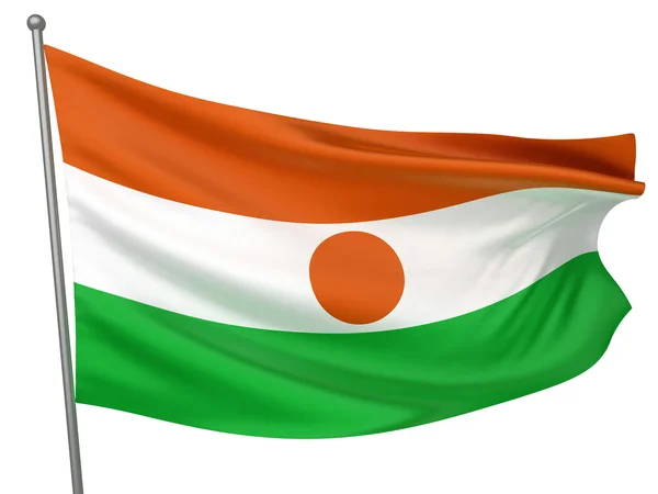 Bandeira Nacional do Níger — Fotografia de Stock