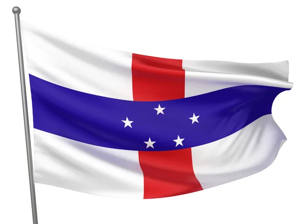 Bandeira nacional das Antilhas Neerlandesas — Fotografia de Stock