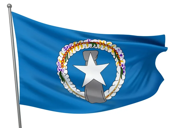 Εθνική σημαία των Βορείων Μαριάνων Νήσων — Φωτογραφία Αρχείου