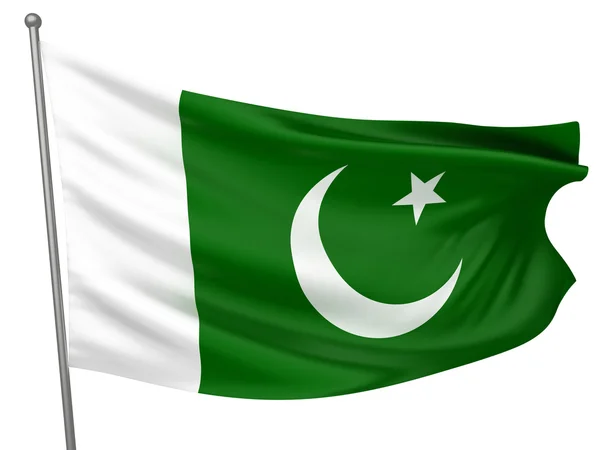 Bandeira Nacional do Paquistão — Fotografia de Stock