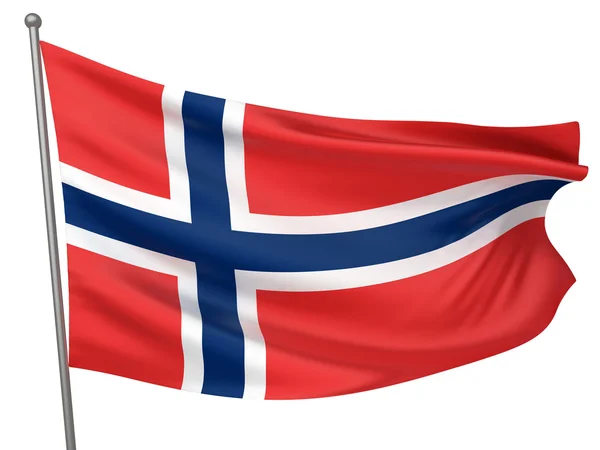 Bandiera nazionale norvegese — Foto Stock