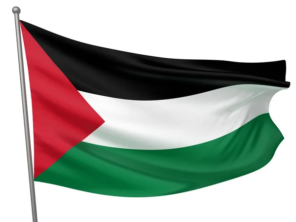 Εθνική σημαία της Παλαιστίνης — Φωτογραφία Αρχείου
