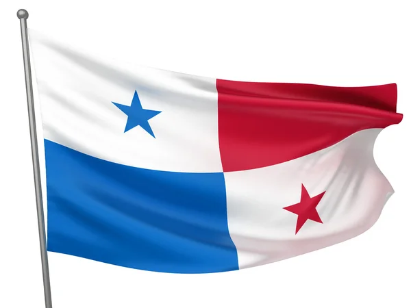 Národní vlajka Panamy — Stock fotografie
