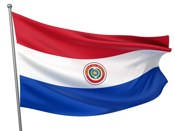 Bandera Nacional de Paraguay —  Fotos de Stock