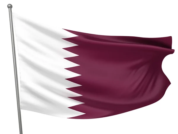 Bandera Nacional de Qatar —  Fotos de Stock