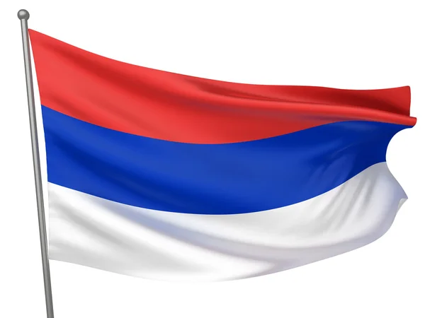 Δημοκρατία της Σέρπσκα εθνική σημαία — Φωτογραφία Αρχείου