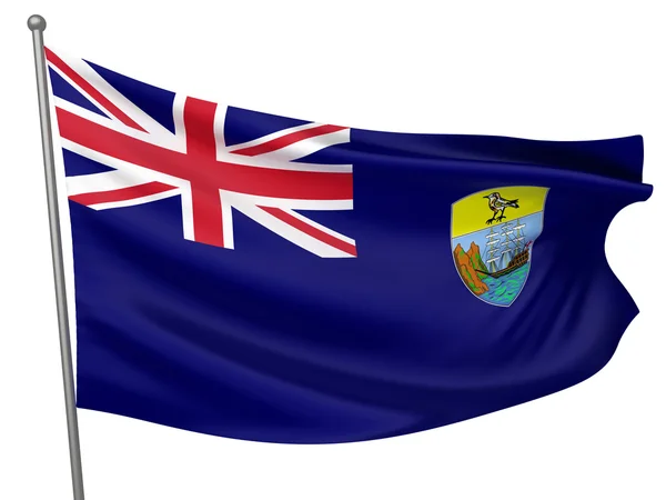 Nasjonalflagget St. Helena – stockfoto
