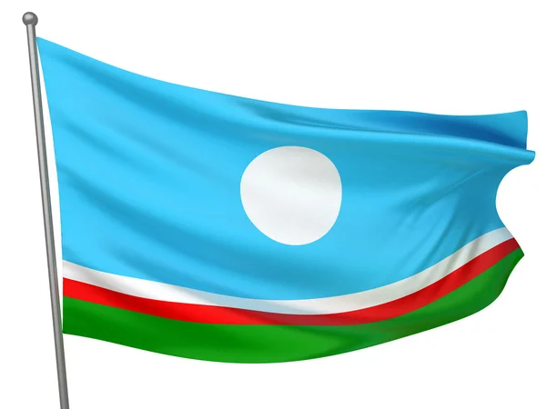 Sakha Republic National Flag — Stock Photo, Image