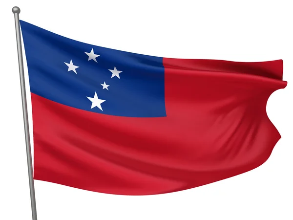 Bandeira Nacional da Samoa — Fotografia de Stock
