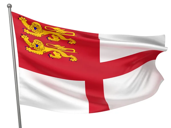 Sark'ın ulusal bayrak — Stok fotoğraf