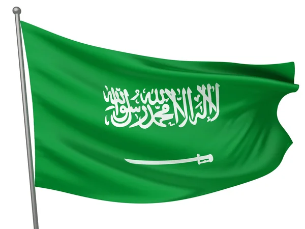 Σαουδική Αραβία εθνική σημαία — Φωτογραφία Αρχείου