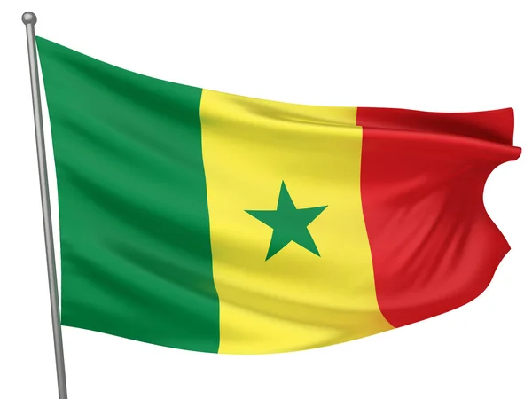 Senegal Milli bayrak — Stok fotoğraf